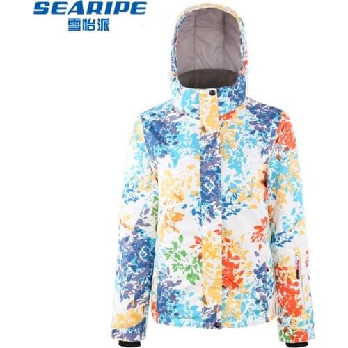 SEARIPE Skiing Jackets Women Snowboarding Jacket Female Winter Sportswear Snow Ski Jacket Breathable Waterproof Wind