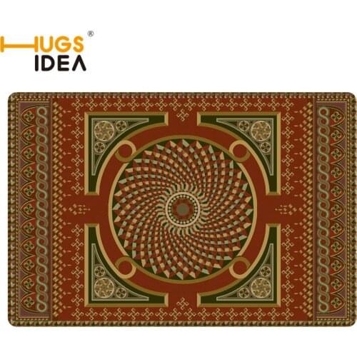 Fashion Retro Gothic Carpet Rug Carpets Living Room 2mm Thicken Big Round Floor Carpets For Living Room Bathroom Circle Mat Rug