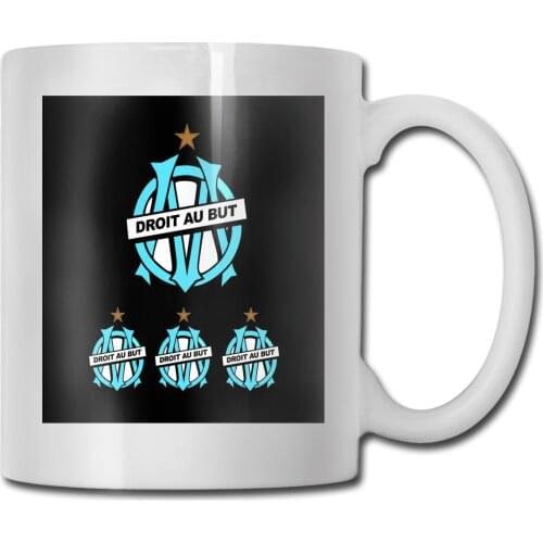Men Olympique De Marseille France Soccer Tops OAdult Women Cute Interested Pictures Humour Pattern Mug Cup