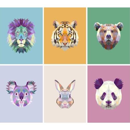 Gatyztory 60×75cm Painting By Numbers For Adults Kids Animals Handpainted Kits Acrylic Paints Canvas Drawing DIY Gift Wall Home