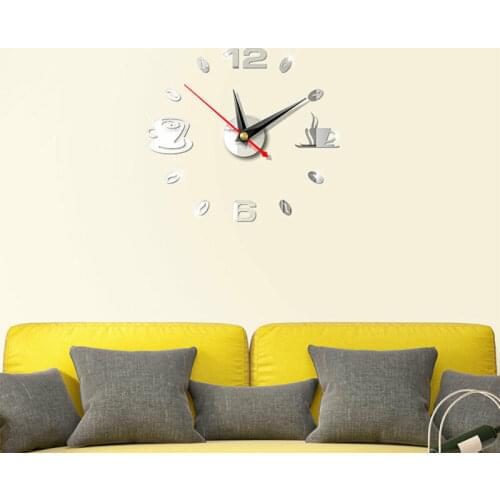 2019 New wall clock watch clocks 3D DIY acrylic Mirror Stickers Living Room Quartz Needle Europe horloge free shipping