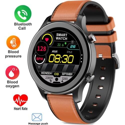 New Smart Watch Men Women Sports Fitness Tracker Smartwatch 1.28 Inch Round Screen IP67 Waterproof Music Player Bluetooth Call