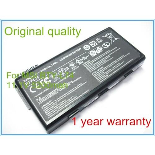 Original 11.1V 5200mah Laptop Battery BTY-L74 For CR610 CR620 CR630 CR600 CR700 CX700 A5000 A6000 A6005 A6203 A6205 BTY-L75