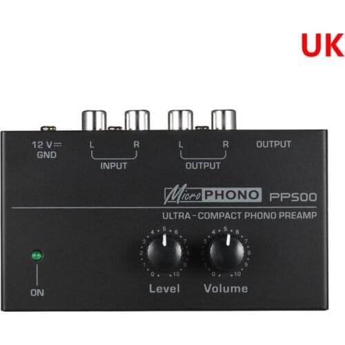 PP500 Phono Preamp Preamplifier with Level Volume Control for LP Vinyl Turntable Drop Shipping