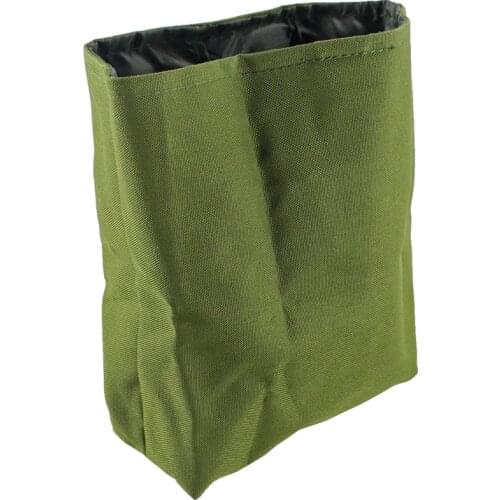 Tactical MOLLE Dump Pouch Outdoor Collapsible WaistPack Drawstring Magazine Ammo Pouch Nylon