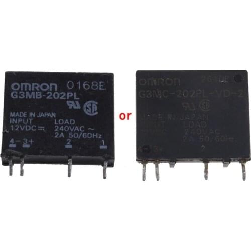 New Solid State Relay G3MB-202PL DC-AC PCB SSR In 12V DC Out 240V AC 2A