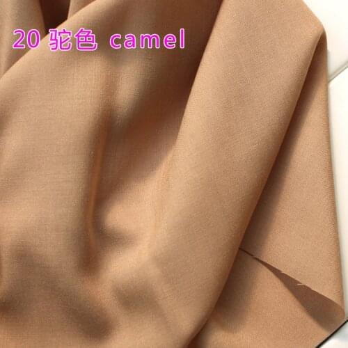 Camel Viscose Fabric Silk Artificial Cotton Fabric Skirt Scarf Apperal Hijab Rayon Fabric 60" Wide Sold By The Yard