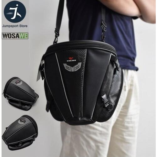 WASAWE Motorcycle Fanny Pack Racing Leg Bag Riñonera Moto Cycling Tactical Waist Pack Airsoft Tactical Drop Leg Panel Utility