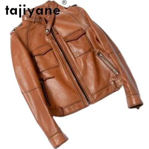 Tajiyane 2021 Real Leather Clothes for Women Genuine Sheepskin Jackets Womens 100% Sheepskin Coats Vintage Mujer Chaqueta TN1998