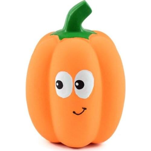 Pet Dog Cat Squeak Chewing Toys Puppy Pumpkin Toys Non-toxic And Bite Resistant Molar Teeth Toy For Small Pet Halloween Gifts