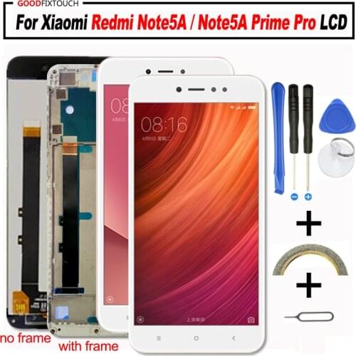 AAA quality For Xiaomi Redmi Note 5A CD Screen Display + Touch 100% good Digitizer Assembly For Note5A Prime Pro LCD