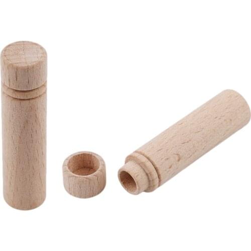 1Pcs Wooden Portable Needle Storage Case Wooded Container DIY Sewing Embroidery Pins Organizer sewing needle storage bottle