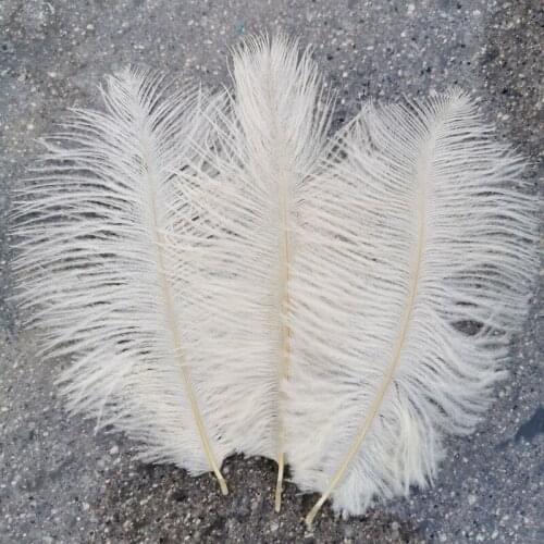 Sell like hot cakes 10pcs High Quality Rice white ostrich feathers 6-8 inches/15-20 cm for Party/wedding Decoration