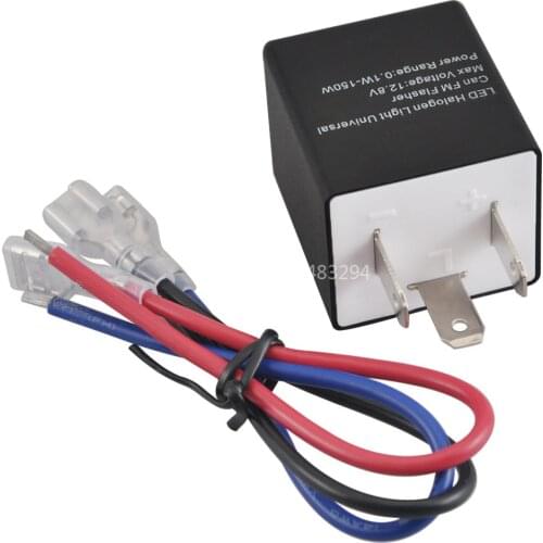 3-pin LED flasher For 12V Car Motorcycle LED Flasher Relay Turn Signal Light Blinker Relay Universal