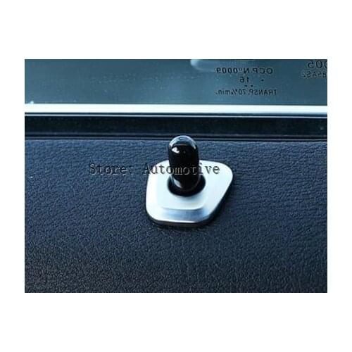 4Pcs/set ABS Matte Chrome Accessories Door Lock Ring Cover Trim For BMW X1 f48 2016 2017 Car Styling