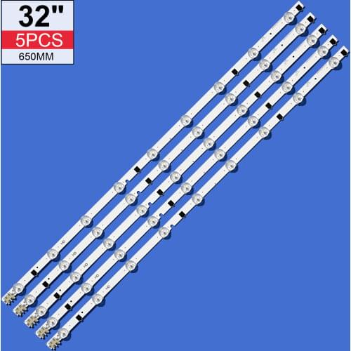 5 pieces/lot 100%New UA32F4088AR CY-HF320AGEV3H UE32F5000 UA32F4000AR LED strip D2GE-320SC0-R3 2013SVS32H 9 LEDs 650mm