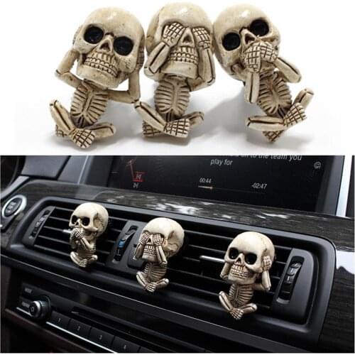 Car Air Freshener Smell Car Diffuser Vent Clip Skeleton Aromatherapy Car Diffuser Clips Freshener Custom For Auto Interior