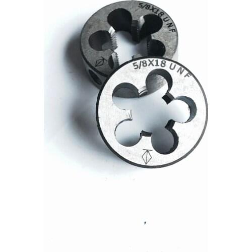 Free shipping of 2PCS Alloy steel made UN/UNC/UNS/UNF/UNEF standard dies 5/8"-11-12-14-16-18-20-24-27-28-32-36-40 TPI for thread