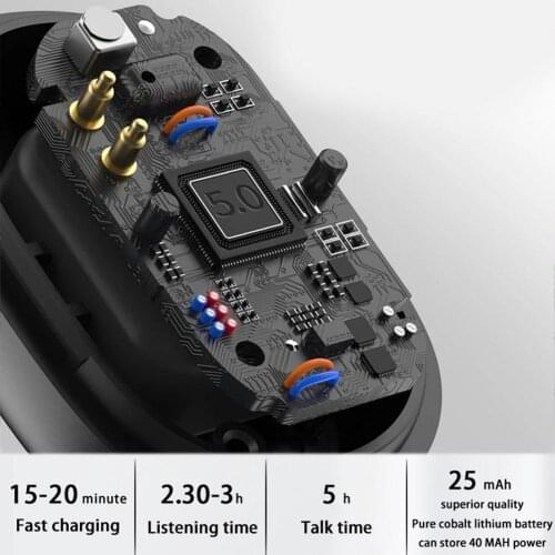 2021 Invisible Wireless Earphone Noise Cancelling Bluetooth Handsfree With Microphone TWS Headset Stereo Headphone Earbud N5N8