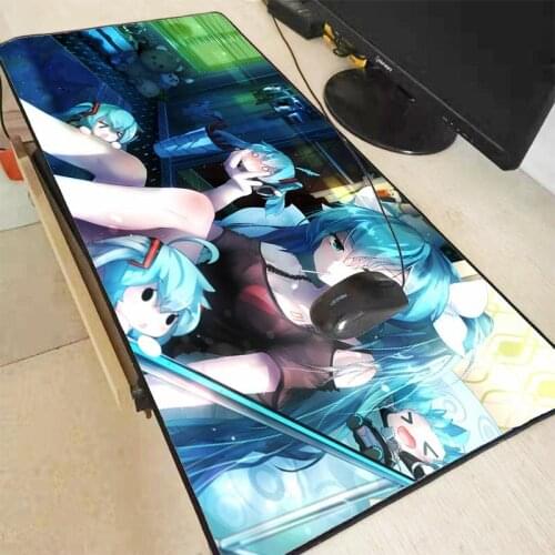 Mairuige Anime Girls Large Mouse Pad Computer Locking Edge Mousepad Gaming Mouse Mats Practical Office Desk Resting Surface