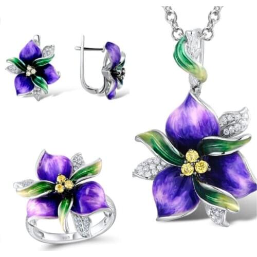 Наборы ювелирных украшений CHARLINLIOL China At AliExpress