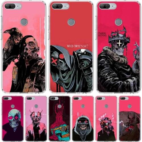 Wasteland style Skull Phone Case for Huawei Honor 10 9 Lite Y9 Y5 Y6 Y7 2019 8X 8A 8S 7A 7X 10i 20i Pro V30 Art Coque Capa