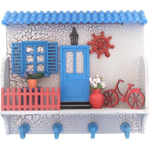 Dream House Blue Color Roof Keychain Board
