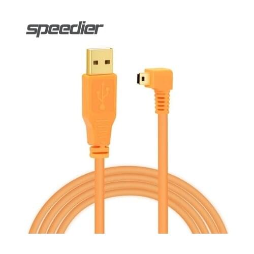 USB 2.0 Mini USB Camera Cable High-Visibility Orange Gold - plated plug withstands plugging Camera On line shooting cable