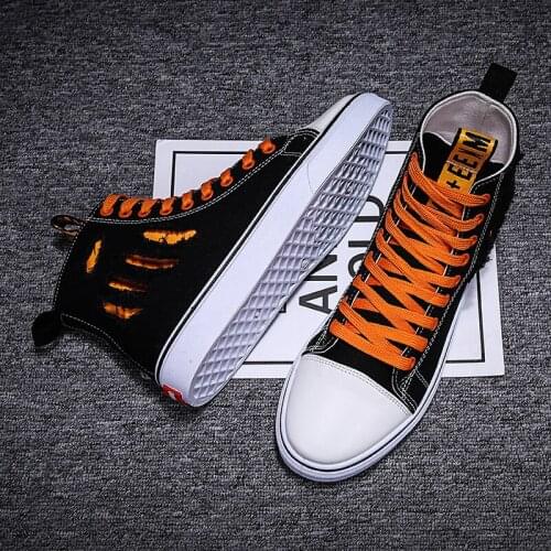 Four Seasons New Mens Sneakers Shoes Fashion Hole High-top Contrast Color Comfortable Classic High-quality Casual Shoes B25-55