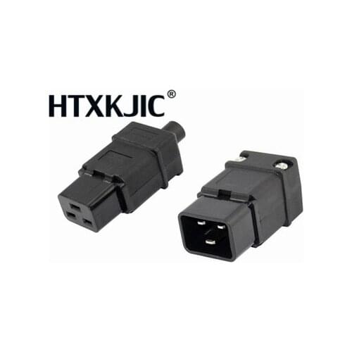 Rewirable PDU UPS 16A 250VAC IEC 320 C 19 plug, IEC C19 DIY plug, IEC 320 C19 connector IEC C19 female Plug 16A Connector C20