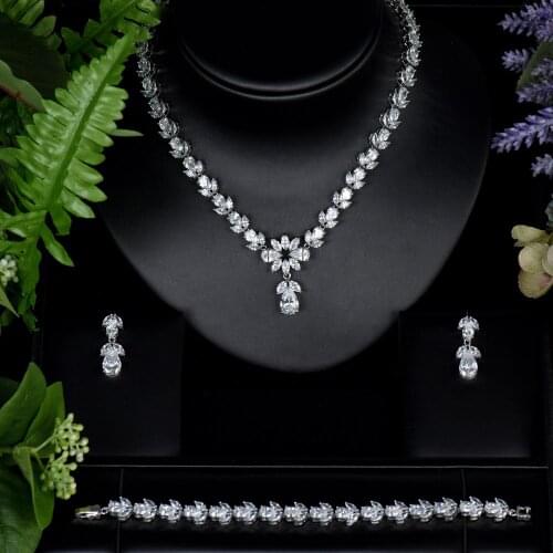 Sederyla Charms Sparkling Wedding Jewelry Set For Women Dubai Full Cubic Zircon Party Engagement Earring Necklace Jewelry Sets