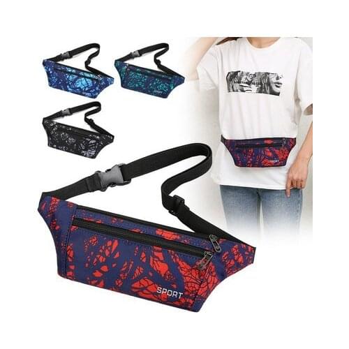 All-match women small traveller chest packs!Nice colorful prints unisex zipper wasit&shoulder Holder Multi-use casual Carrier