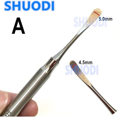 1 piece Double Ends Dental Implant Periosteal Elevator for Reflecting and Retractor A Seperator Peristeel Splitter Tool