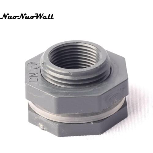 1pcs NuoNuoWell Plastic PVC 3/4" 25mm Waterproof Hose Pipe Connector for Aquarium Fish Tank Joint Water Tank Pipe Adapter Parts
