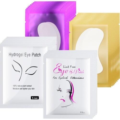 100 Pairs Hot Under Eyepads for Eyelash Extension Makeup Tool Eye Pads Lint Free Hydrating Eye Paper Patches