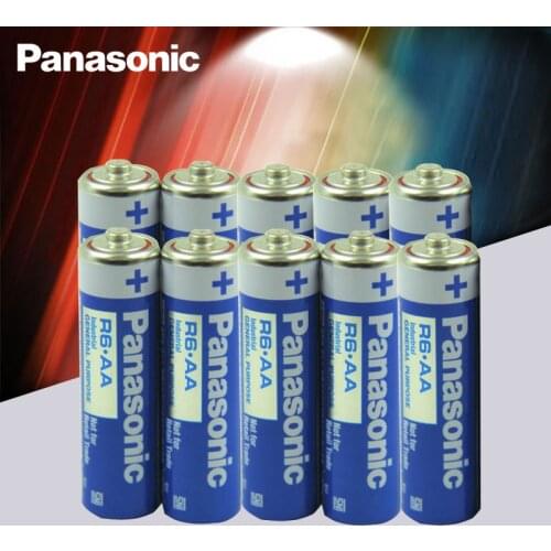 12pcs Panasonic R6 1.5V AA Battery Alkaline Batteries No Mercury Dry Battery For Electric Toy Flashlight Clock Mouse