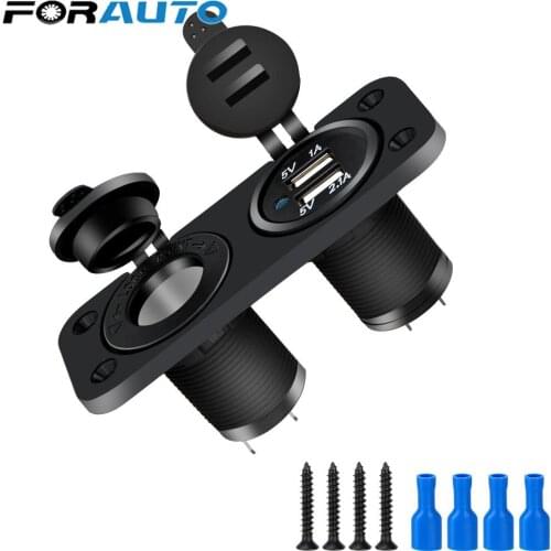 5V Dual USB Charging Car Accessories For Car And RV Charger Power Adapter 12-24V Car Cigarette Lighter Socket Splitter