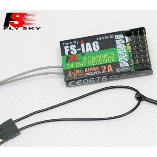 Free shipping 100% Genuine Original FlySky FS-iA6 6 Channel Receiver AFHDS 2A 2.4G Radio system Replacement For RC Helicopter