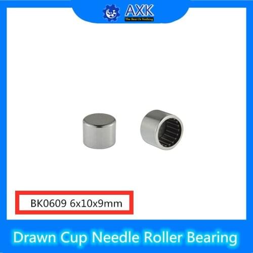 BK0609 Needle Bearings 6*10*9 mm ( 10 Pcs ) Drawn Cup Needle Roller Bearing BK061009 Caged Closed ONE End 45941/6