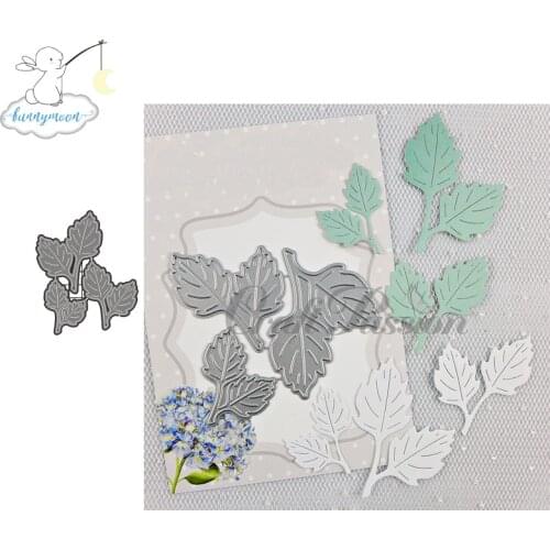 2020 New Arrival 3pcs Leaves Stencil Metal Cutting Dies For Scrapbooking Practice Hands-on DIY Album Card Handmade Tools
