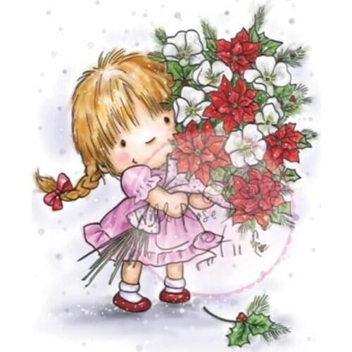 Girl Words Rubber Silicone Clear Stamps For Scrapbooking Tampons Transparents Seal Background Stamp Card Making Diytampons