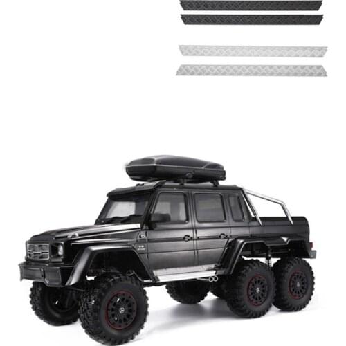 DJC TRAXXAS TRX4 Car Body Side Skirt Skid Plate Metal Anti-scratch Strip TRX 6 6X6 G63 Upgrade Accessories Parts rc carros