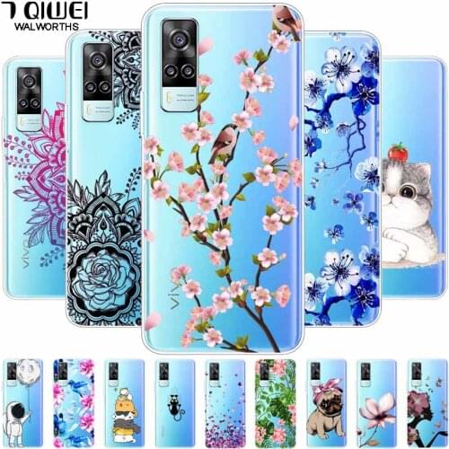 For vivo Y31 Case 2021 Transparent Soft TPU Phone Cover for vivo Y31 2021 Case V2036 Cover Silicone Clear For VivoY31 Y 31 6.58