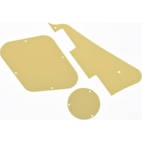 KAISH Cream 1 Ply LP Pickguard & Back Plate Switch Cavity Covers for LP