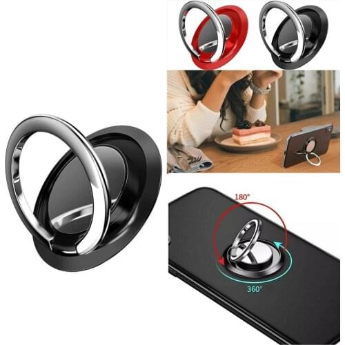 Finger Ring Holder Stand Grip 360 Rotating For Mobile Phone Car Magnetic Mount Phone Back Sticker Pad Unniversal Bracket