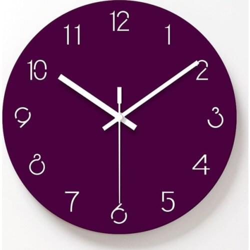 Cross-border Creative Modern Home Decoration Clock Solid Acrylic Digital Silent Sweep Second Living Room Decoration Clock
