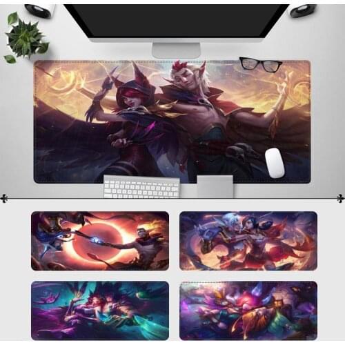 Hot Sell League of Legends Rakan Mouse Pad PC Laptop Gamer Mousepad Anime Antislip Mat Keyboard Desk Mat For Overwatch/CS GO