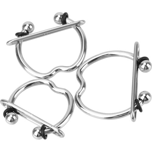 Chastity Cage Ball Stretcher Sex Toys for Men Penis Ring Stainless Steel Metal Cock Ring Male Chastity Device Sex Shop