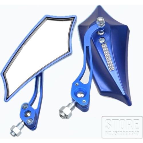 Motorcycle CNC rearview mirror Refit Aluminum ABS Shockproof Rearview scooter motorbike Caster mirror