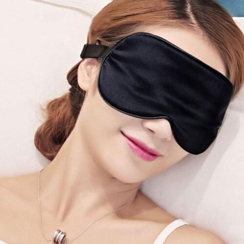 Natural Sleep Mask Smooth Mulberry Silk Sleeping Eye Mask Eyeshade Cover Shade Eye Patch Soft Portable Blindfold Travel Eyepatch